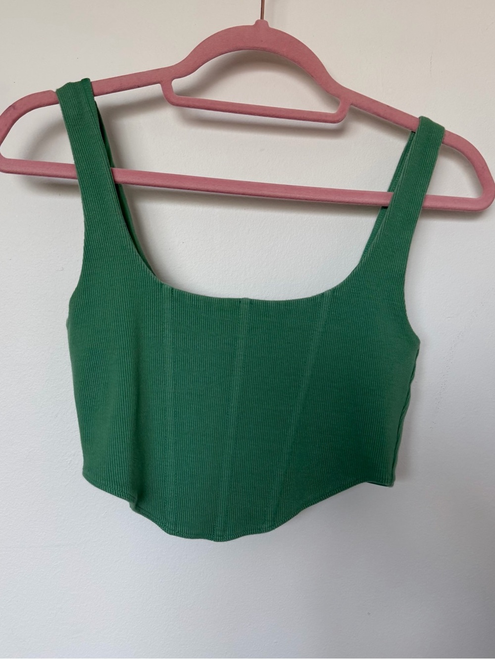Princess Polly Green Corset Crop Top Size US 6